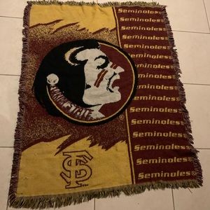 Vintage Florida State Seminoles throw blanket